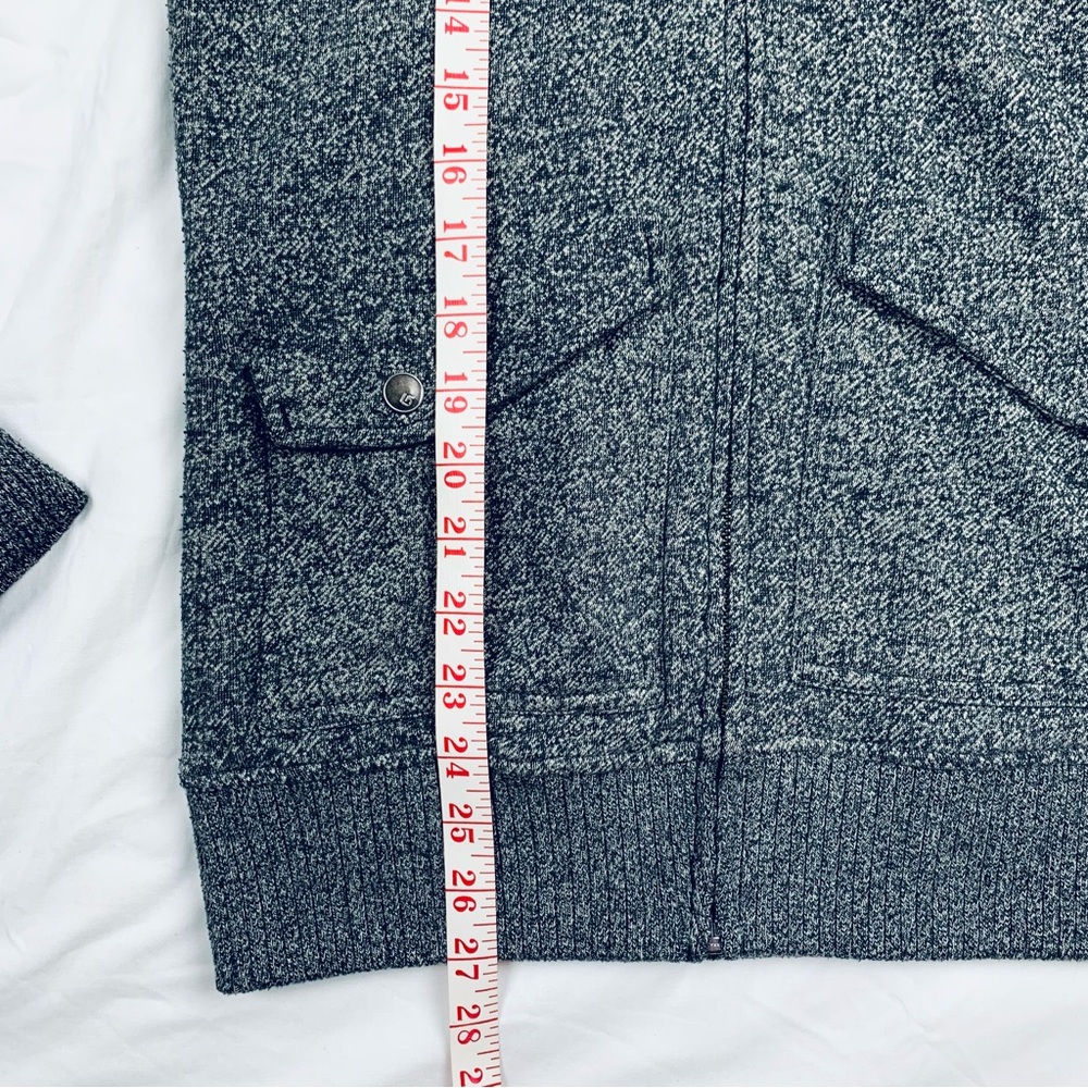 Burton Zip-Up Fleece Hoodie Sweatshirt Gray Medium Jacket Cozy Snowboarding - Picture 9 of 16